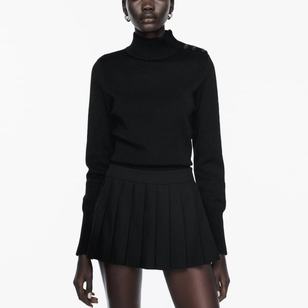 NWT Zara Pleated Mini Skort S